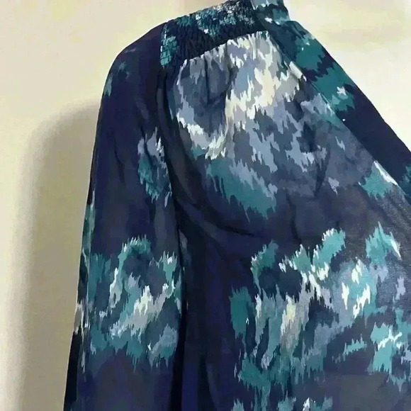 Joie Aceline Blue Silk 3/4 Sleeve Blouse Size Small - Picture 7 of 8